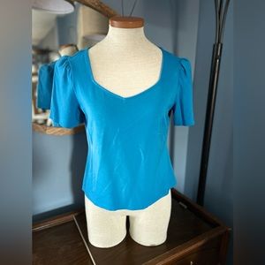 Worthington Puffed Sleeve Top